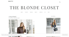 Desktop Screenshot of blondecloset.com